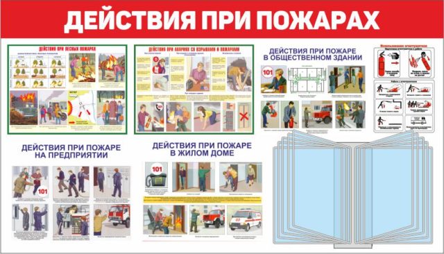 стенды по пожарной безопасности купить в москве